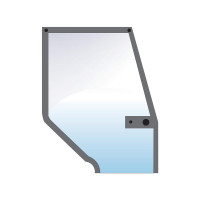 Türscheibe Rechts grün für Case IH 5120 5130 5140 5150 5220 5230 5240 5250 248723A1