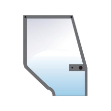 Türscheibe Rechts grün für Case IH 5120 5130 5140 5150 5220 5230 5240 5250 248723A1