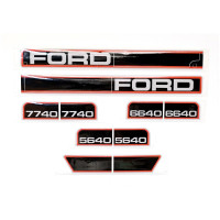 Typenschild - für Ford / New Holland 5640 6640 7740 - 81869748 81869732 81875576