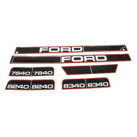 Typenschild - Schriftzug - Aufkleber für Ford / New Holland 7840, 8240, 8340