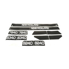 Typenschild - Schriftzug - Aufkleber für  Ford / New Holland 7840, 8240, 8340