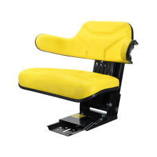 Schleppersitz - Traktorsitz - Sitz Bezug gelb passend für John Deere