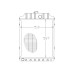 Kühler - Wasserkühler passend für Massey Ferguson 396, 399 - 3614476M91