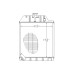 Kühler Wasserkühler passend für Massey Ferguson 362 372 382 3700447M92 3700447M91