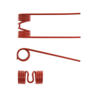 5x Federzinken Pick-up Länge 190mm Breite 69mm Ø5mm - Ersatz für Welger RP200