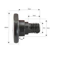 10x Messerklingen-Halter M12x1.75x33mm für Kuhn FC200 FC250 FC300 Agram Taarup