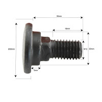 10x Messerklingen-Halter- M12x35mm -  Ersatz für TaarupKverneland 56.403.00