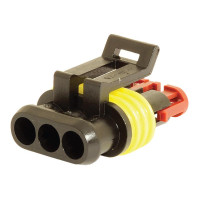 5x Blockverbinder-Stecker 3-fach / Elektrik-Verbinder