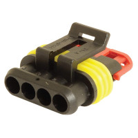 5x Blockverbinder-Stecker 4-fach / Elektrik-Verbinder