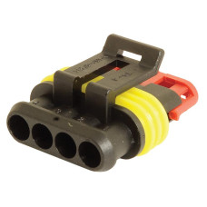 5x Blockverbinder-Stecker 4-fach / Elektrik-Verbinder 5x Blockverbinder-Stecker 4-fach / Elektrik-Verbinder