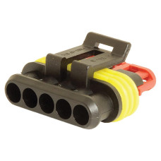 5x Blockverbinder-Stecker 5-fach / Elektrik-Verbinder