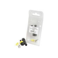 Block-Verbinder Set 1-fach mit Klemmkontakt und Dichtmuffe