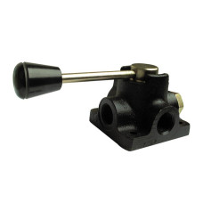 Wegehahn 3-fach (auf Flanschplatte)