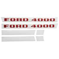 Typenschild - Schriftzug - Aufkleber passend für Ford / New Holland 4000
