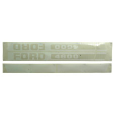 Typenschild - Schriftzug - Aufkleber passend für Ford / New Holland 4600