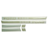 Typenschild - Schriftzug - Aufkleber passend für Ford / New Holland 6600