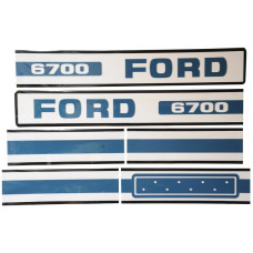 Typenschild - Schriftzug - Aufkleber passend für Ford / New Holland 6700