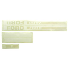 Typenschild - Schriftzug - Aufkleber passend für Ford / New Holland 7600 Typenschild - Schriftzug - Aufkleber passend für Ford / New Holland 7600