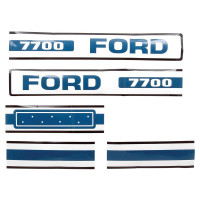 Typenschild - Schriftzug - Aufkleber passend für Ford / New Holland 7700