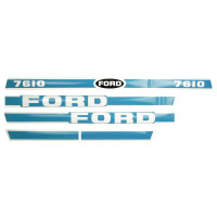 Typenschild - Schriftzug - Aufkleber passend für Ford / New Holland 7610