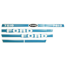 Typenschild - Schriftzug - Aufkleber passend für Ford / New Holland 7610