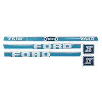 Typenschild - Schriftzug - Aufkleber passend für Ford / New Holland 7610