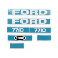 Typenschild - Schriftzug - Aufkleber passend für Ford / New Holland 7710
