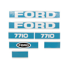 Typenschild - Schriftzug - Aufkleber passend für Ford / New Holland 7710