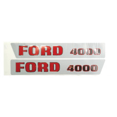 Typenschild - Schriftzug für Ford / New Holland 4000 - C5NN16605AA, 81814373 Typenschild - Schriftzug für Ford / New Holland 4000 - C5NN16605AA, 81814373
