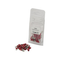 25Stk. - Flachstecker, Standard Crimp - Außen, 0.5 - 1.5mm Rot