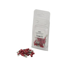 25Stk. - Flachstecker, Standard Crimp - Außen, 0.5 - 1.5mm Rot