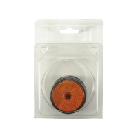 Set 4 Stück Runde Reflektoren - 61mm Gelb 