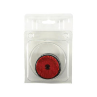 Set 4 Stk Runde Reflektoren - 61mm Rot 