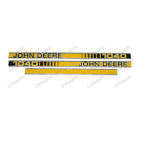 Aufkleber Set Motorhaube - Typenaufkleber - Haubenaufkleber für John Deere 1040