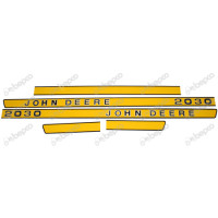 Aufkleber Set Motorhaube - Typenaufkleber - Haubenaufkleber für John Deere 2030