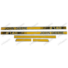 Aufkleber Set Motorhaube - Typenaufkleber - Haubenaufkleber für John Deere 2140