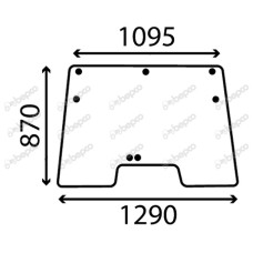 Frontscheibe für Deutz-Fahr DX4.61 DX4.68 DX4.71 DX4.78 DX6.08 DX6.11 DX6.38 DX6.81