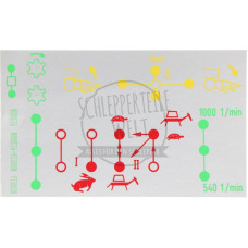 Aufkleber Schaltschema Ersatz für Mercedes-Benz A4255840215