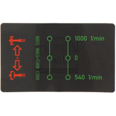 Aufkleber Schaltschema Ersatz für Mercedes-Benz A4375840526
