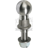 Kugelkopfbolzen 50 mm mit Gewindeanschluss , Gewinde M 20x1,5, bis. max. 2.000 kg Anh