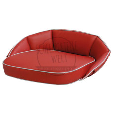 Sitzpolster rot, Rückenlehne 12 cm für Porsche-Diesel 109 122 208 218 AP 18