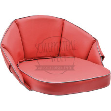 Sitzkissen rot, Rückenlehne 30 cm