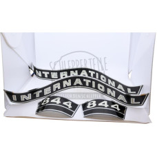 Aufklebersatz Chrom für McCormick / IHC 554 743 745 844S 946 1046 1246 1455