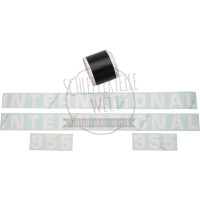 Aufklebersatz schwarz für McCormick / IHC 554 743 745 844S 946 1046 1246 1455
