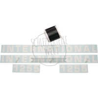 Aufklebersatz schwarz für McCormick / IHC 554 743 745 844S 946 1046 1246 1455