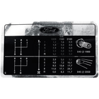Aufkleber Gangschaltung für Fordson / Ford 2000 2600 3600 4000 5000 5600 7000