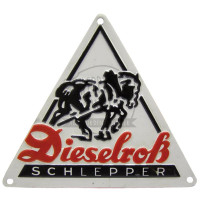 Emblem Dieselroß , Alu für Kotflügel für Fendt F 12 F 15 F 20 F 24 F 25 F 28