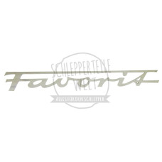 Schriftzug Favorit , Ausführung runde Motorhaube passend für Fendt Favorit