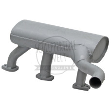 Auspufftopf mit Krümmer für Mercedes-Benz 800 Seitenschaltung OM 314 Trac 700