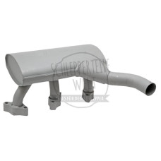 Auspufftopf mit Krümmer für Mercedes-Benz 800 OM 364 Trac 700 A3641400309